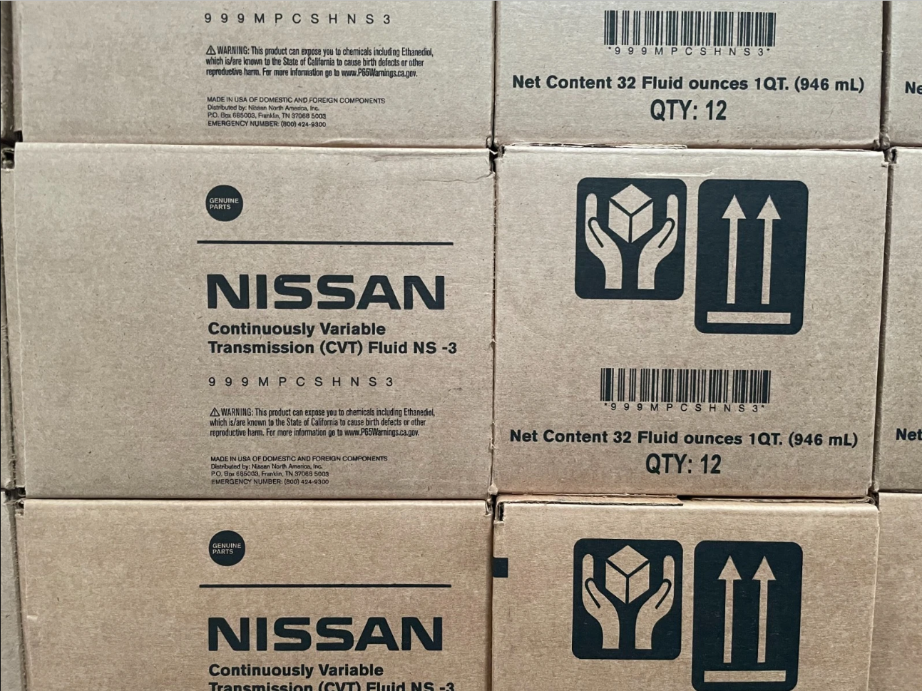 GENUINE OEM Nissan NS-3 CVT Fluid 999MP-CSHNS3 (Replaces 999MP-NS300P/CV0NS3)